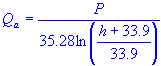 volume of air at atmospheric pressure