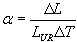 coefficient of thermal expansion