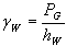 water unit weight