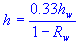 height of ground surface above pipe top