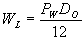 wheel load per linear length of pipe