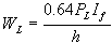 wheel load per linear length of pipe