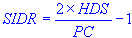 dimension ratio for pipe inside diameter