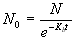 initial number of nuclei