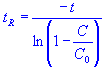 theoretical mean detention time