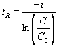 Completely Mixed Reactor Theoretical Mean Residence Time with Pulse Input