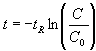 Completely Mixed Reactor Time with Pulse Input