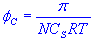 osmotic pressure coefficient