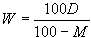 sample wet weight