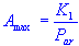 Amax constant